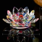 Bougeoir - multicolor - fleur de lotus - cristal - décoration intérieure - chandelier thé Bougeoir - multicolor - fleur de lotus - cristal - décoration intérieure - chandelier thé