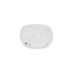 Bougeoir verre faconn� chlo� 7. 5x4. 5cm transparent