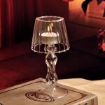 Bougeoirbougeoir en verre cristal dcoration de bougie bougeoirs en cristal centres de table de mariage ...