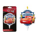 Bougie danniversaire - dekora - cars - 2d - rouge - 7. 5cm