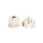 Bougies blanches de diff�rentes tailles 7 pi�ces
