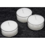 Bougies chauffe - plats - chaks - 6 unit�s - couleur blanche - utilisation int�rieure