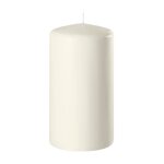 Bougie cylindre scurit 7h 70x50mm crme beige ivoire crme cru naturel taupe