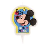 Bougie danniversaire - mickey mouse - multicolore - bleu - enfant Bougie danniversaire - mickey mouse - multicolore - bleu - enfant