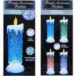 Bougie led - feeric light & christmas - chandelle pailletée - 24 cm - couleurs variées - intérieur Bougie led - feeric light & christmas - chandelle pailletée - 24 cm - couleurs variées - intérieur