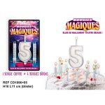 Bougies magiques chiffre 5