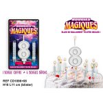 Bougies magiques chiffre 8