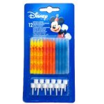 Bougie - mickey et ses amis - assortiment de 12 bougies jaunes et oranges Bougie - mickey et ses amis - assortiment de 12 bougies jaunes et oranges
