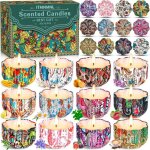 Bougie parfum�es 12 bougies parfum�esbougie parfum�ebougies parfum�ecoffret bougies parfum�es cadeausoja ...