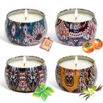 Bougie parfume coffret cadeau bote cramique groose bougie en cire naturelle bamboo pour maison dcor ...