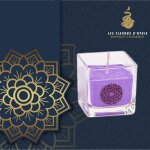 Bougie parfume - cologique - patchouli - cire de colza 100% vgtale - verre recycl - design contemporain ...