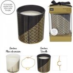 Bougie parfum�e - the concept factory - motif dor� - 8 cm - cire de paraffine - int�rieur