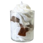 Bougie parfume mousse et caramel - fait main