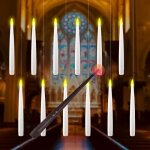 Bougie led - magique - 12pcs - sans flamme - tlcommande - dcoration intrieure