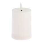Bougie solaire led cylindrique 7x10cm blanc