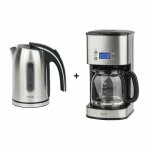 Bouilloire 1. 7l + cafetière programmables h. koenig - gris - bo17 Bouilloire 1. 7l + cafetière programmables h. koenig - gris - bo17