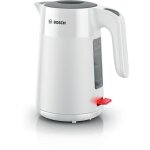 Bouilloire - bosch - twk2m161 mymoment - blanche mate - indicateur de tasses - niveau deau visible Bouilloire - bosch - twk2m161 mymoment - blanche mate - indicateur de tasses - niveau deau visible
