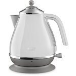 Bouilloire delonghi icona capitals - 17l - acier inoxydable - base amovible et pivotante 360� - filtre ...