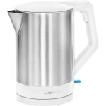 Bouilloire lectrique - clatronic - wks 3692 - 15l - 2200w - acier inoxydable - blanc