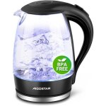 Bouilloire �lectrique 2200w en cristal sans bpa et avec illumination led 1. 7 litres. de protection contre ...