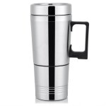 Bouilloire lectrique chauffe - eau voiture inox th tasse caf portable hb058 - gris - 300ml - 120w