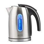 Bouilloire �lectrique inox - ecg rk 1240 - 1. 2l - 1630w - socle 360� - indicateur de niveau deau