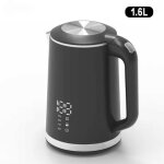Bouilloire �lectrique intelligente 1. 6l 1500w en inox 304 avec temp�rature r�glable et maintien au chaud ...