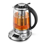 Bouilloire �lectrique en verre - fohere - thermostat r�glable - 2200w - maintien chaud 2h