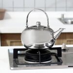 Bouilloire  fond plat thire en acier inoxydable 304 bouilloire  eau de cuisinire  induction  fond ...