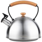 Bouilloire  induction - florina - 97053 - acier inox - 23l - poigne en bois