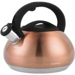 Bouilloire - klausberg - kb - 7385 - 27l - acier inoxydable - cuivre avec sifflet Bouilloire - klausberg - kb - 7385 - 27l - acier inoxydable - cuivre avec sifflet