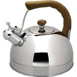 Bouilloire sifflante - inox - 2 litres - poignée bakélite - inox 18 / 10 - design élégant Bouilloire sifflante - inox - 2 litres - poignée bakélite - inox 18 / 10 - design élégant