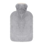 Bouillotte eau chaude - darmowade - 2l - housse en peluche - gris Bouillotte eau chaude - darmowade - 2l - housse en peluche - gris