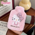 Bouillotte hello kitty 1000ml avec housse en peluche douce peluche hello kitty bebe bouillotte avec housse ...