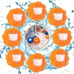 Boule anti poil pour machine  laver - autrement - 8 pices - rutilisables - jaune