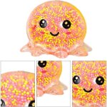 Boule da�ration de calmar lumineusejouet de d�compression � presserpieuvre lumineuse balle squishyballe ...