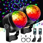 Boule disco lampe disco led rotative à 360° avec activation musicale et télécommande lot de 2 - jeux ... Boule disco lampe disco led rotative à 360° avec activation musicale et télécommande lot de 2 - jeux ...