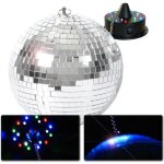 Boule à facettes 30cm - beamz - avec moteur et leds Boule à facettes 30cm - beamz - avec moteur et leds