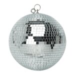 Boule  facettes argente 50cm fxlab - matriau lger - mirroir poli
