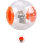 Boule dexercice pour hamster - transparent - orange - 14cm - non toxique - facile à installer Boule dexercice pour hamster - transparent - orange - 14cm - non toxique - facile à installer