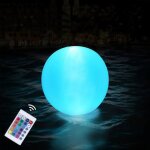 Boule lumineuse piscine flottante exterieur lampe flottante piscine solaire 40 cm jardin led eclairage ...