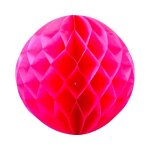 Boule papier alv�ol�e fuchsia 40cm - lampion papier en papier de riz - boule chinoise fuchsia pour d�coration ...