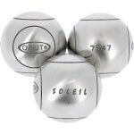 Boules de ptanque soleil 110 tendre 73 mm - obut 690g