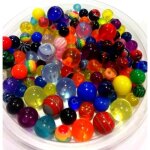 Boules de piercing - non sp�cifi� - lot de 10 - 16 mm - multi couleurs - acrylique