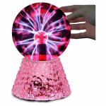 Delipop lampe plasma ? rouge ? tactile & sonore ? 13x13x21 cm