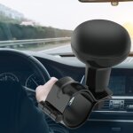 Boule de poigne de volant bouton de volant robuste de voiture universelle noire hb035