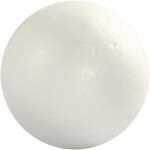 Boules en polystyrne - lot de 5 pcs - 6 cm - blanc - objets dcoratifs - rond