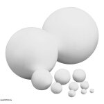 Boules de polystyrne - rayher - 12 cm - blanc - artisanal - pour adultes