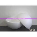 Boule polystyrène styropor séparable diam 20 c. . . Boule polystyrène styropor séparable diam 20 c. . .