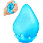 Boule � presser en forme de goutte de gomme � paillettes jouet sensoriel anti - stress avec base amovible ...